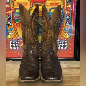 Ariat Double Down Caimam Belly Boots. Size 11.5, Worn Twice, Like New